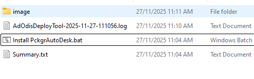 The .bat file that comes with the Autodesk installer